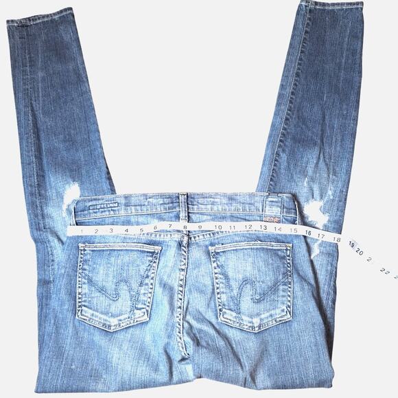 Citizens of Humanity Jeans Women's Avedon Size 28 Distressed Low Rise Skinny Leg - Picture 11 of 15